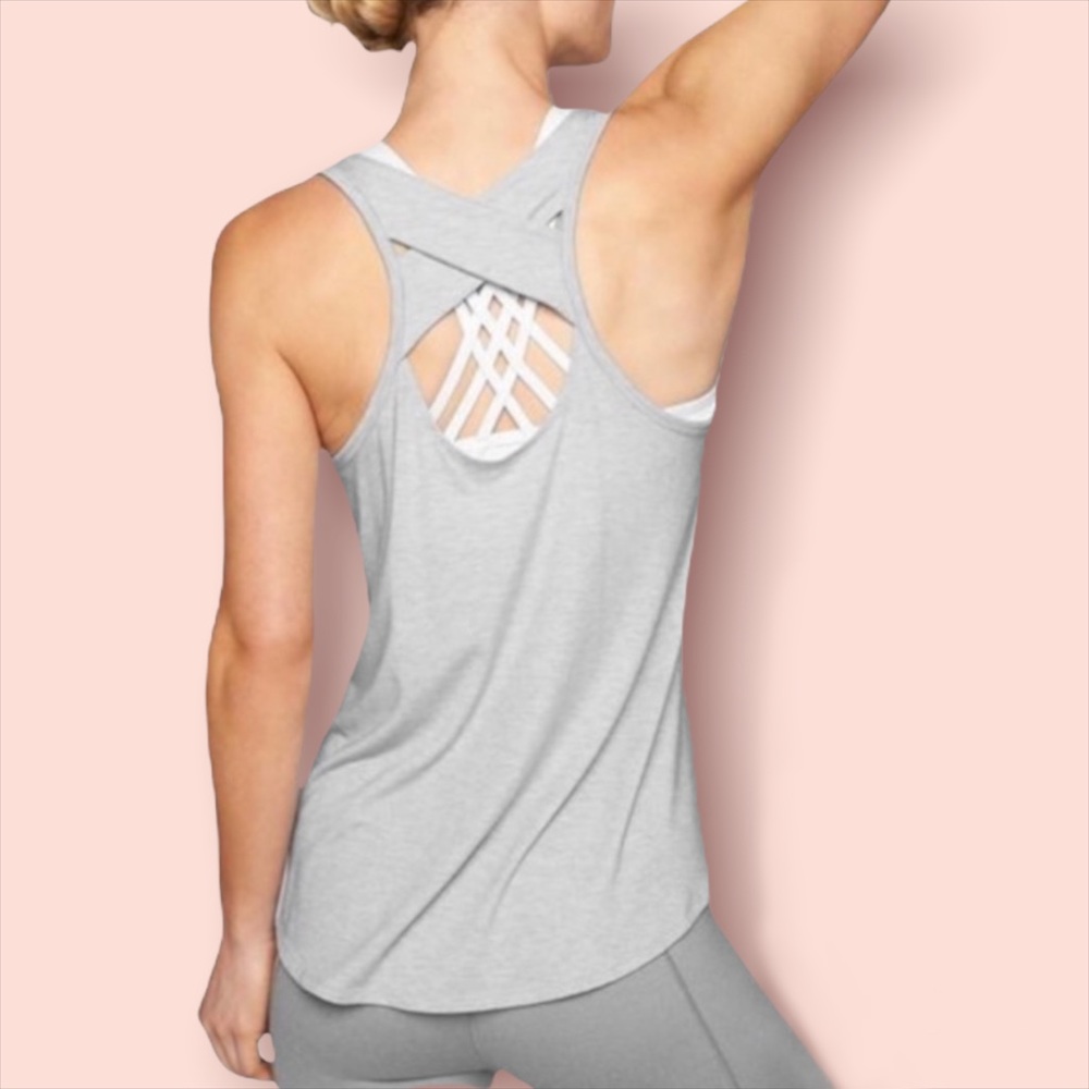Athleta Grey Heather Yogini Tank